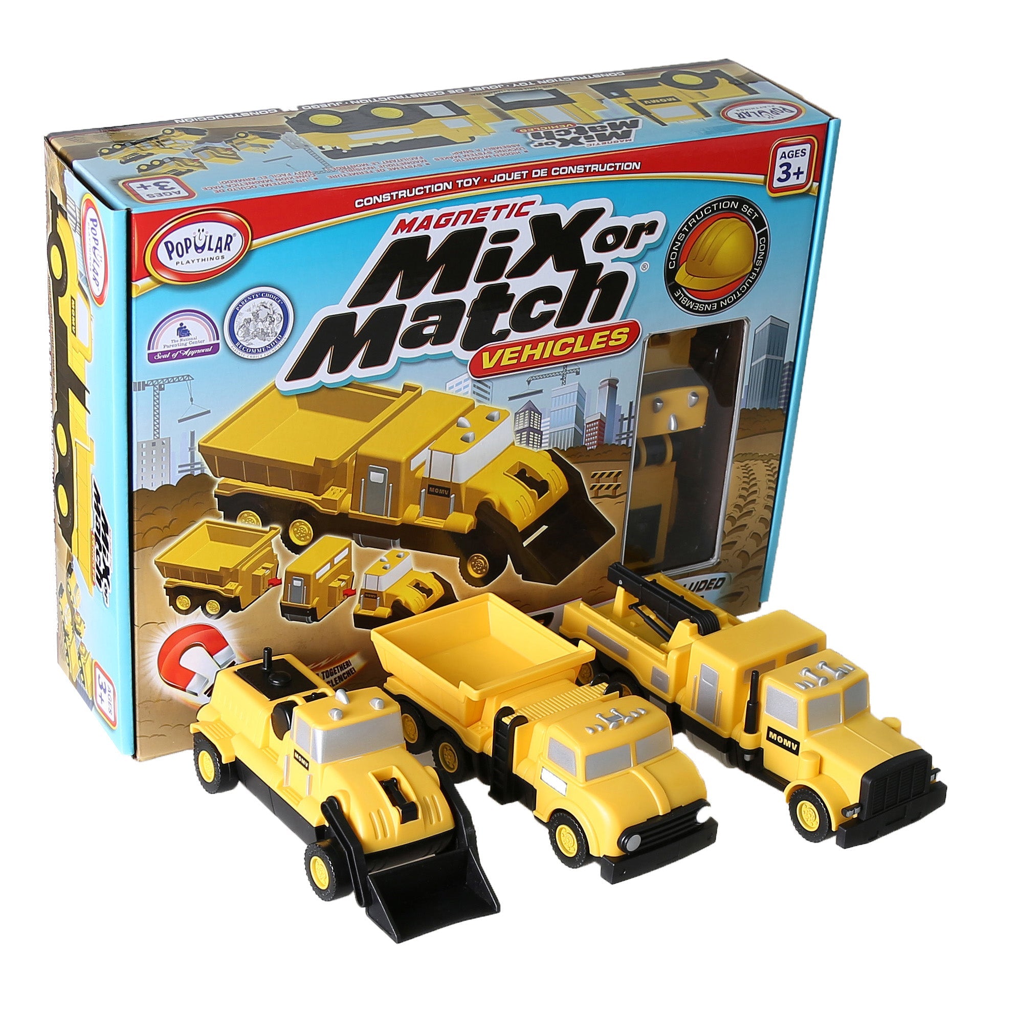 Magnetic Mix or Match® Construction Vehicles