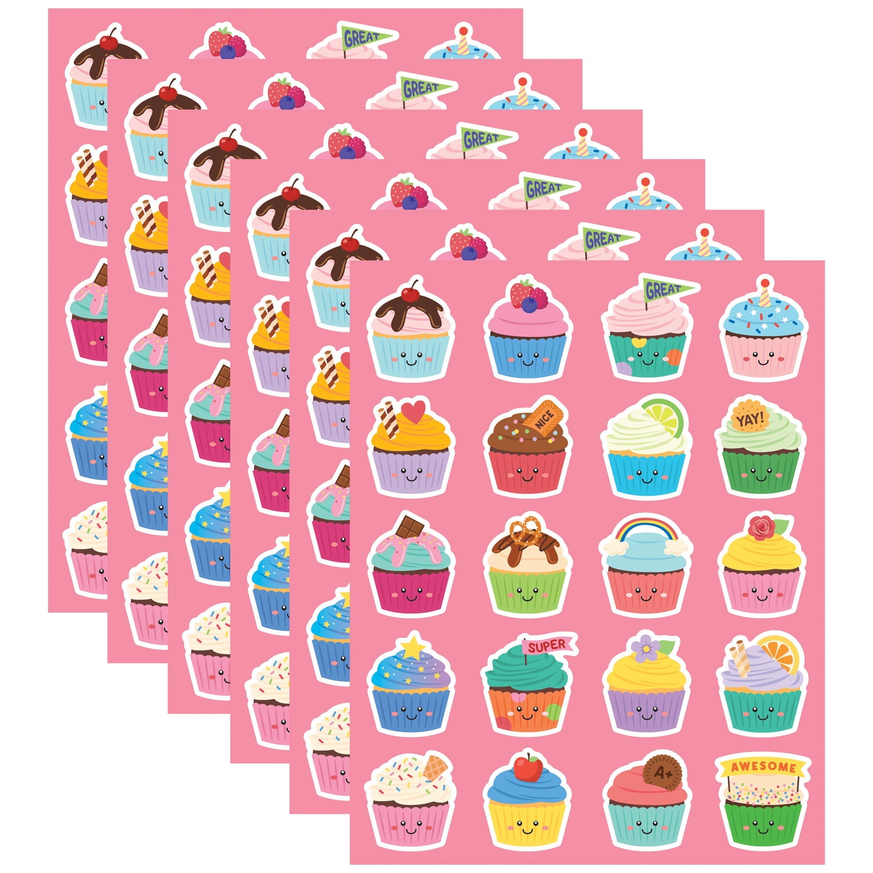 Cupcake Smelly Stickers 6pk