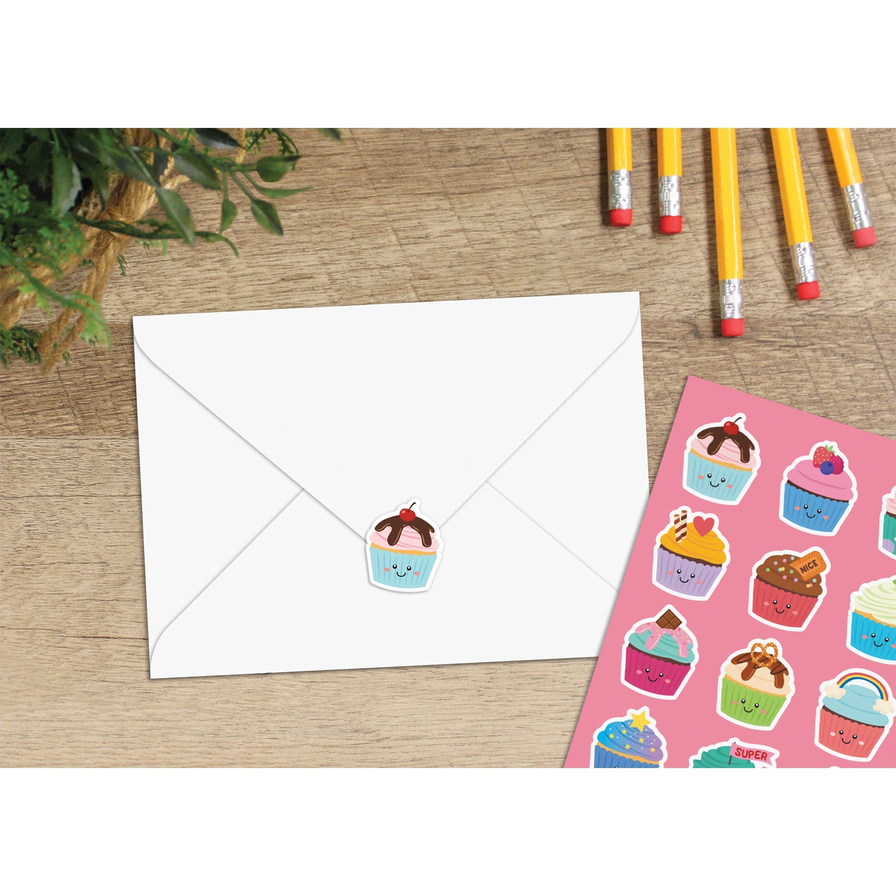 Cupcake Smelly Stickers 6pk